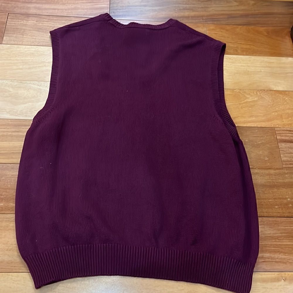 Land’s End Men's Cotton V-Neck Sweater Vest size L‎ - Picture 2 of 6